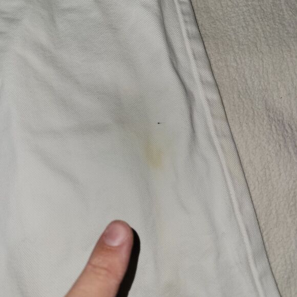 Vtg Calvin Klein Jeans Mens Size 34X30 White Denim Pants Preppy Retro Workwear - Picture 8 of 16